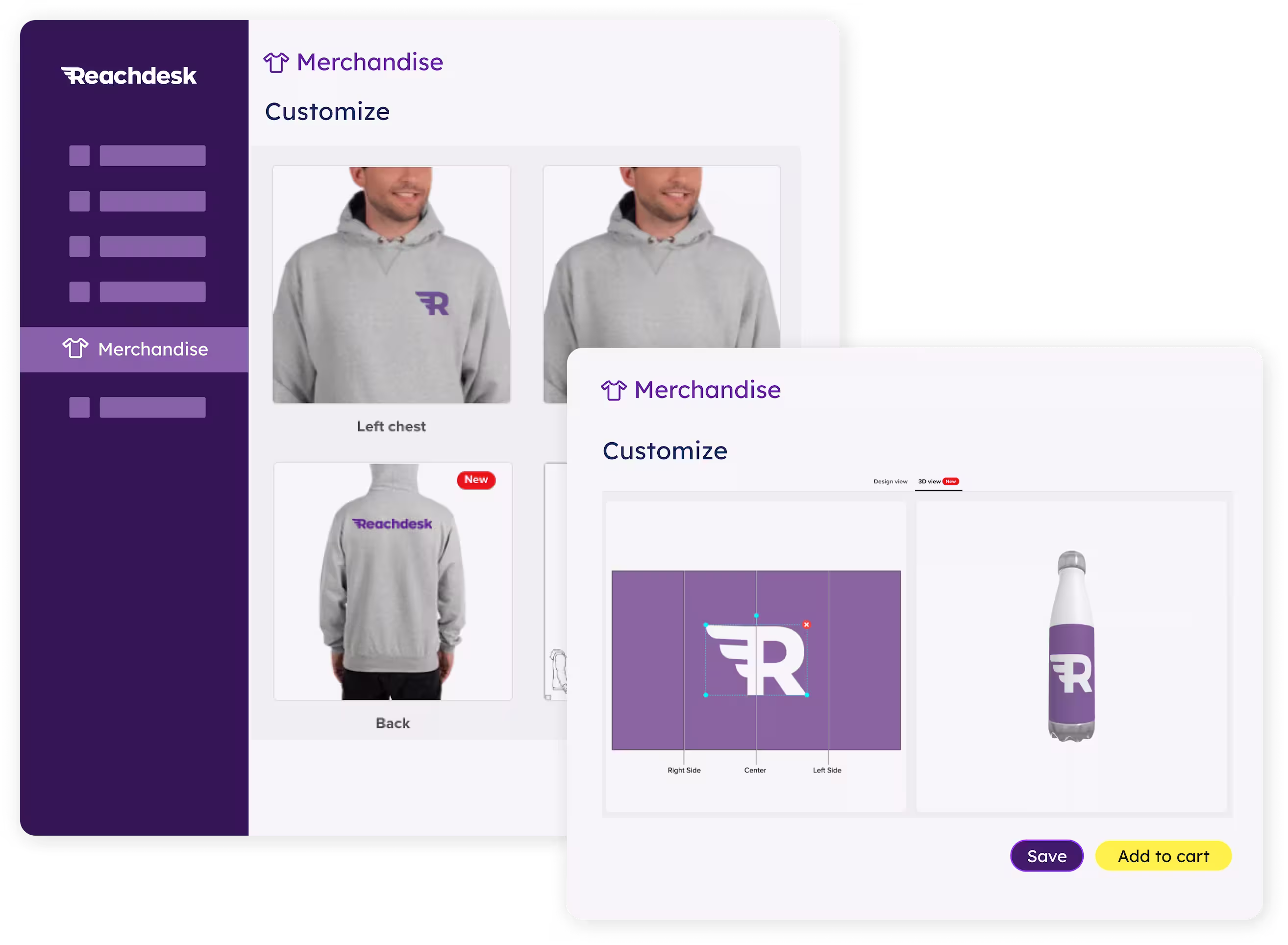 Merchandise builder customization tools