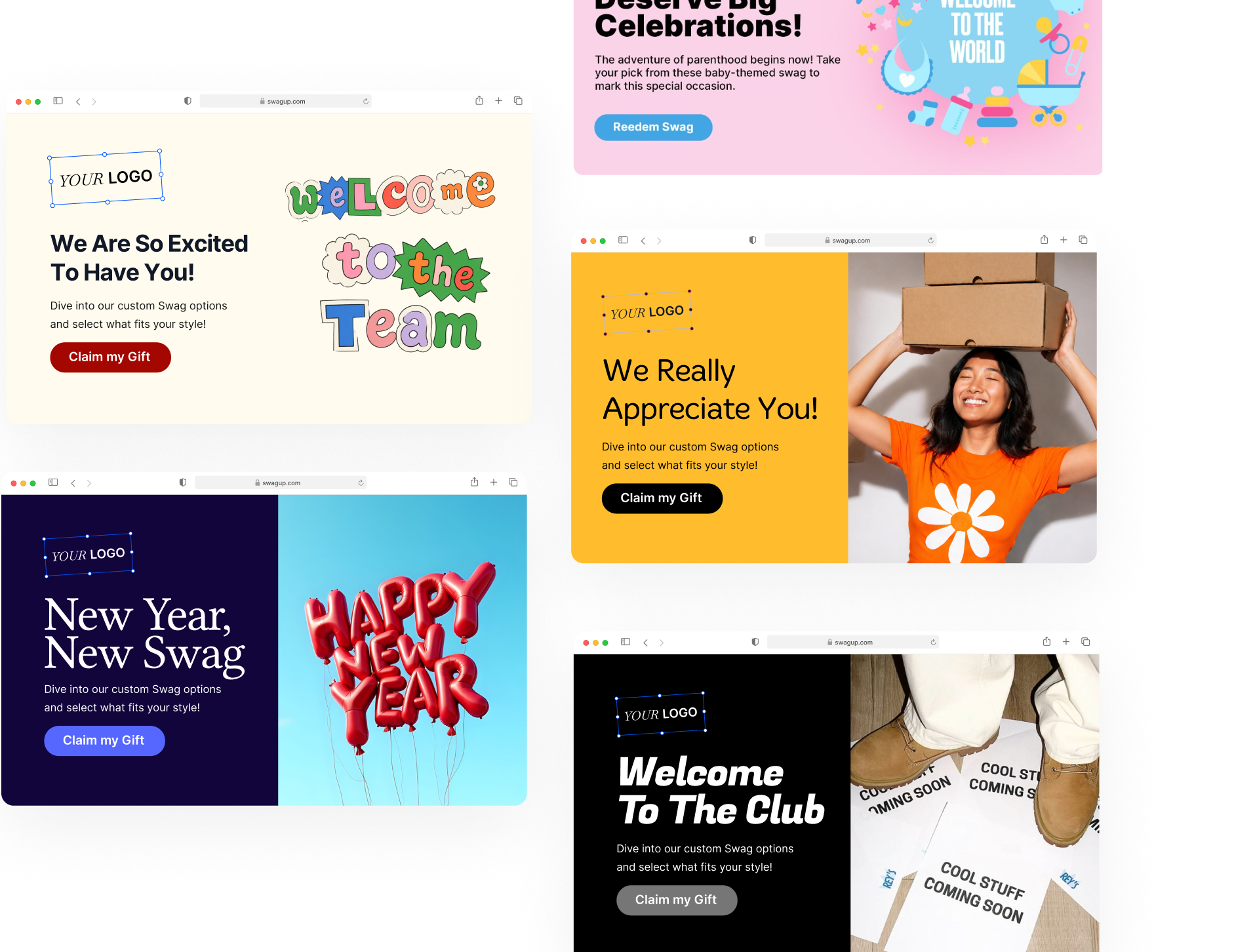 Branded redeem page preview
